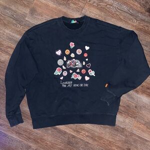 Hila Klein for Teddy Fresh size Large unisex Looking for my Ride or Die crewneck